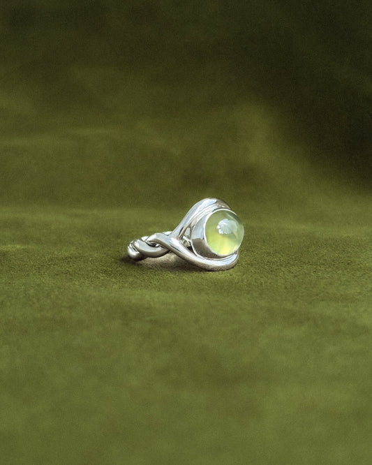 The Morning Dew – Twisted Silver Ring