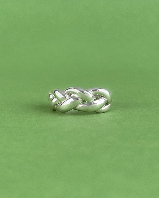 The Muse - Braided Silver Ring