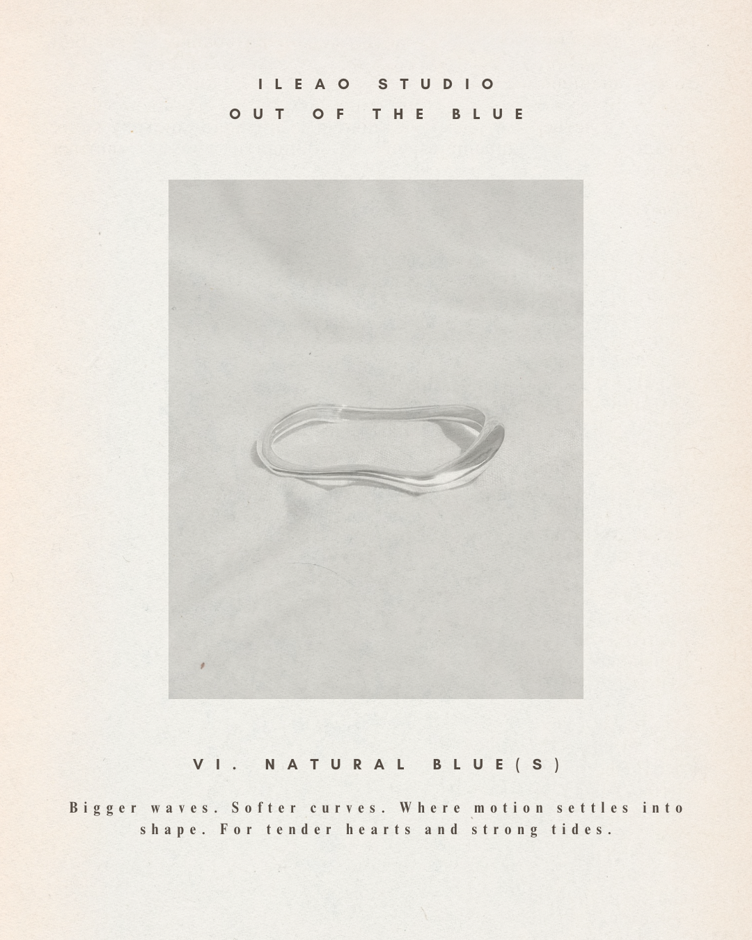 VI. Natural Blue(s) – Sterling Silver Bangle