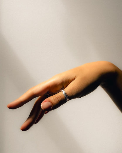 III. Color Me Blue – Slender Silver Ring