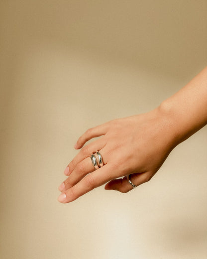 III. Color Me Blue – Slender Silver Ring