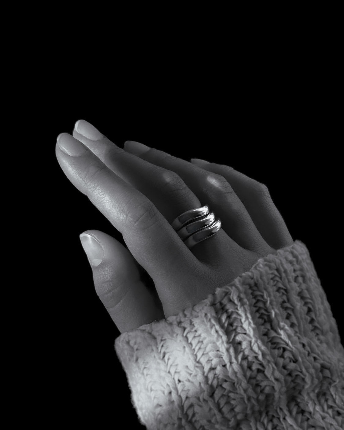 III. Color Me Blue – Slender Silver Ring