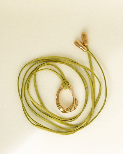 Ebb & Flows - Sculptural Brass Necklace