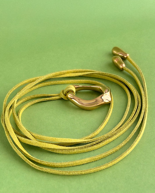 Ebb & Flows - Sculptural Brass Necklace