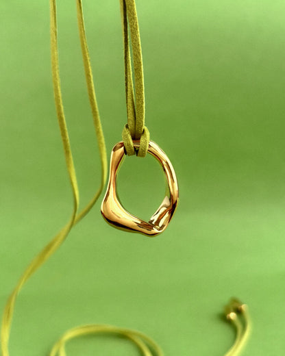 Ebb & Flows - Sculptural Brass Necklace