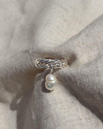 La Mélancolie No. 01 - Braided Baroque Pearl Ring