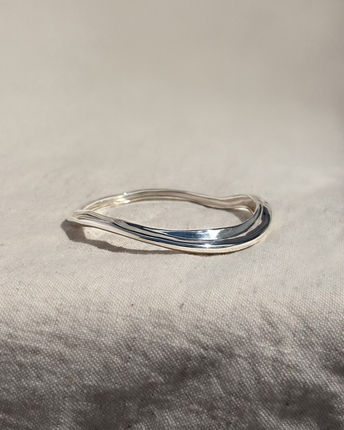 VI. Natural Blue(s) – Sterling Silver Bangle