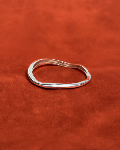 VI. Natural Blue(s) – Sterling Silver Bangle