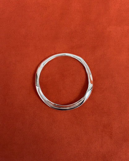VI. Natural Blue(s) – Sterling Silver Bangle