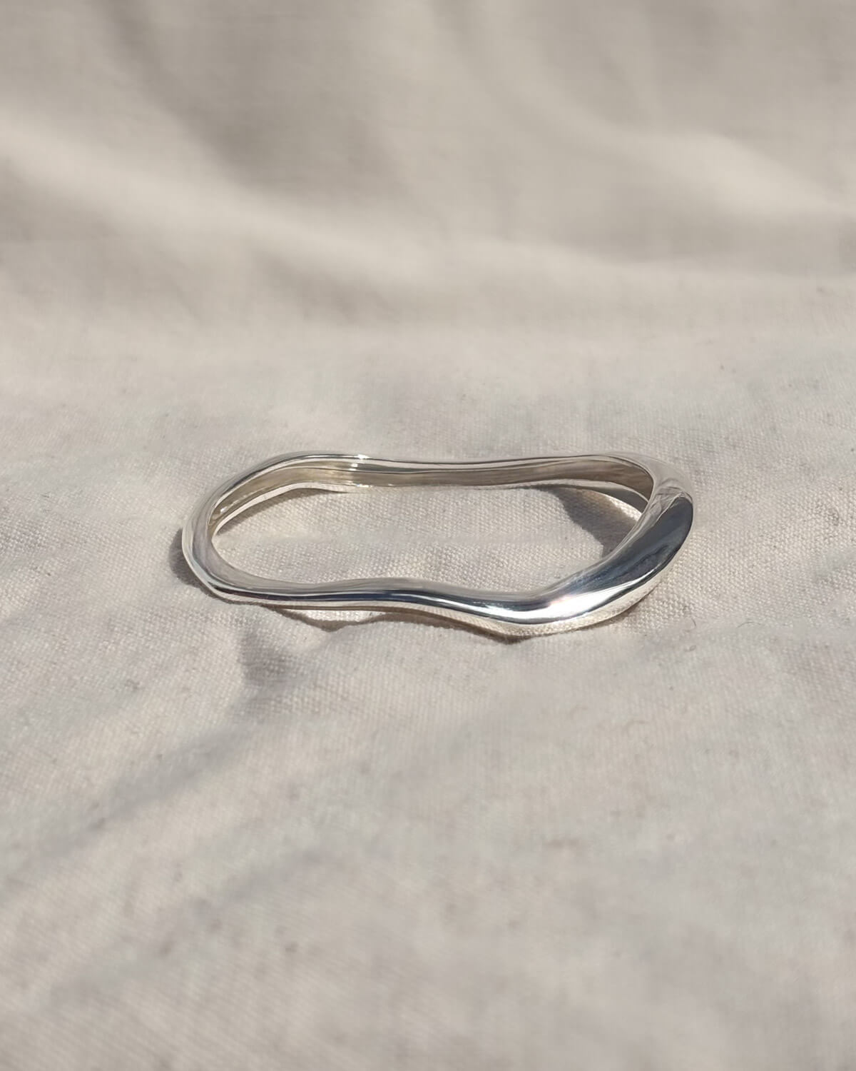 VI. Natural Blue(s) – Sterling Silver Bangle