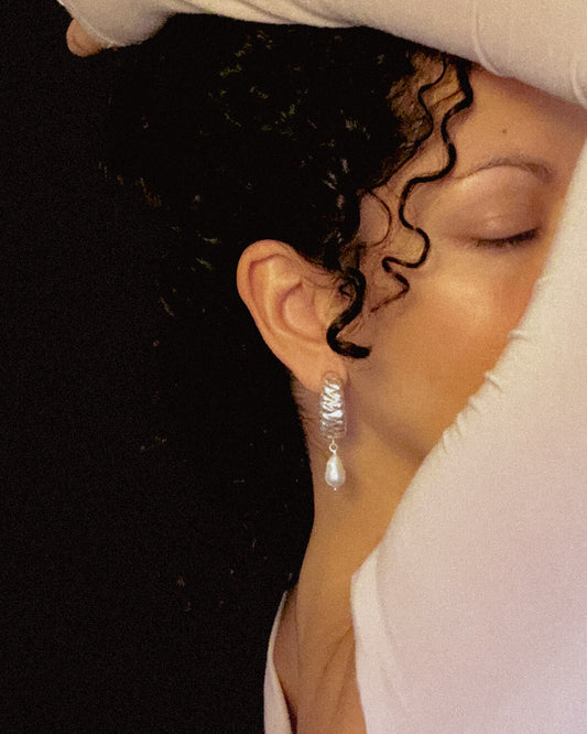 IV. The Salt of the Earth – Braided Pearl Hoops
