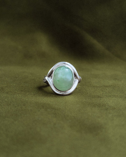 The Dew of The Sea – Twisted Silver Ring