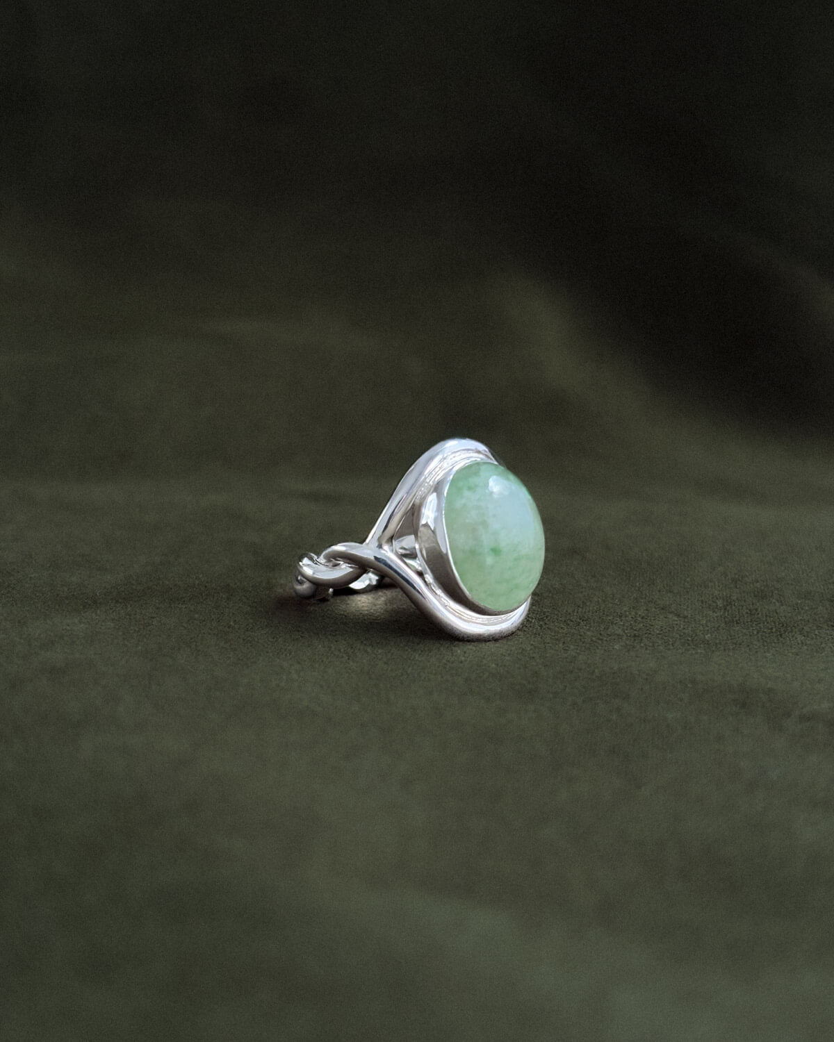 The Dew of The Sea – Twisted Silver Ring