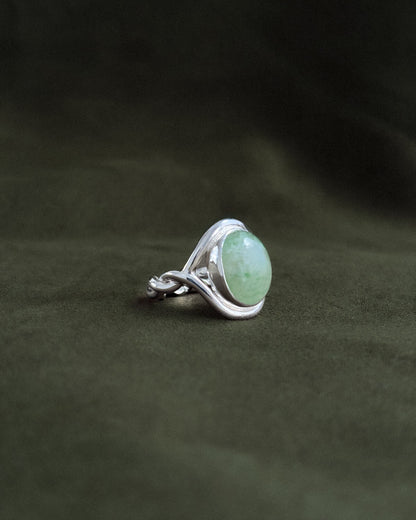 The Dew of The Sea – Twisted Silver Ring