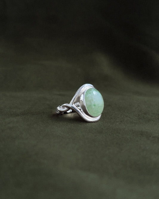 The Dew of The Sea – Twisted Silver Ring