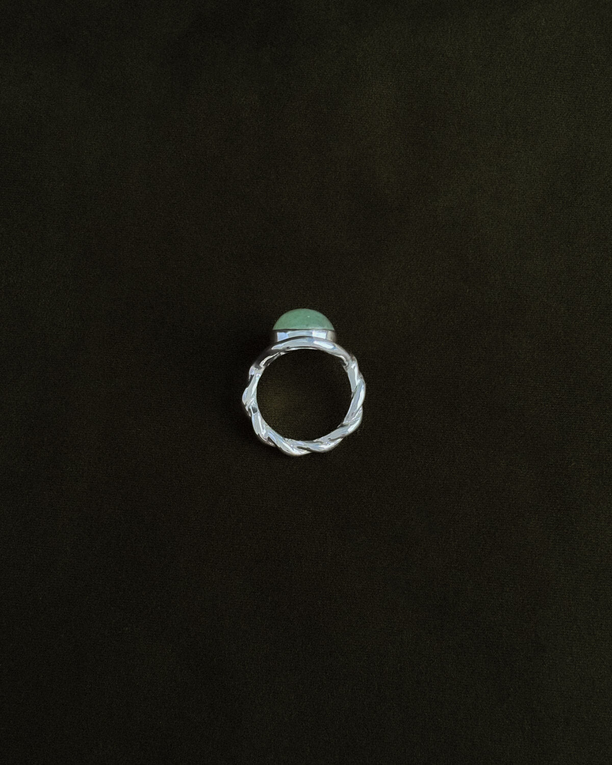 The Dew of The Sea – Twisted Silver Ring