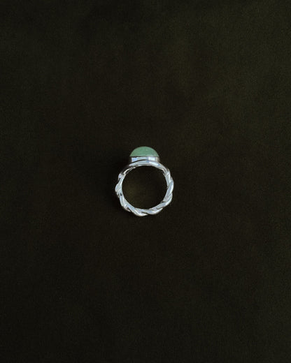 The Dew of The Sea – Twisted Silver Ring