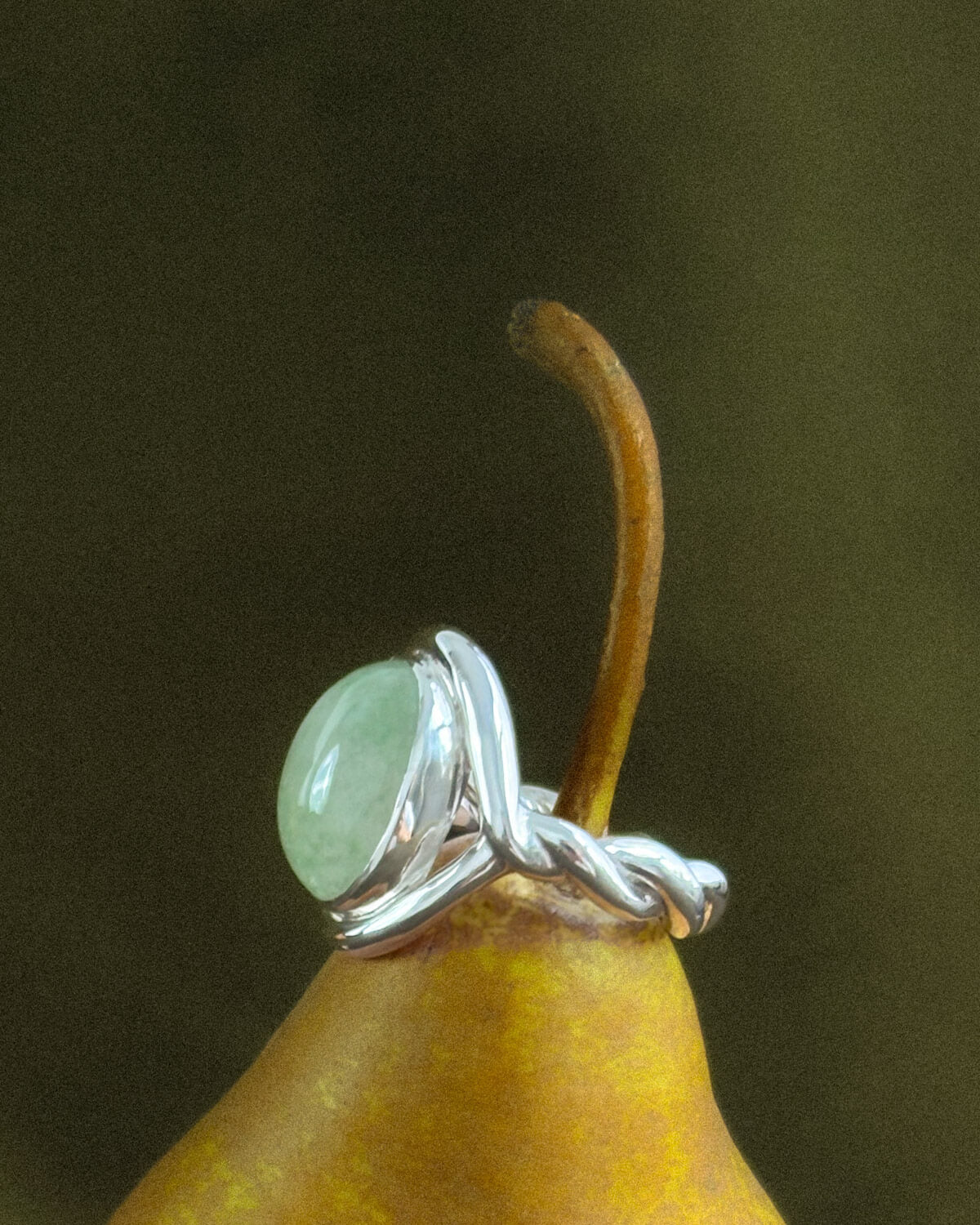 The Dew of The Sea – Twisted Silver Ring