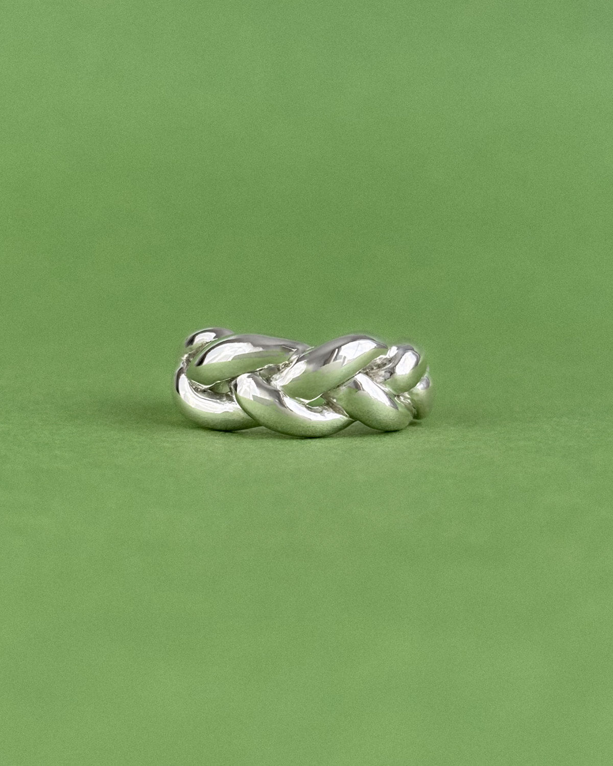 The Muse - Braided Silver Ring