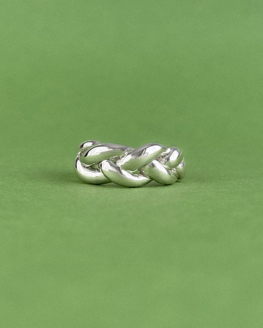 The Muse - Braided Silver Ring