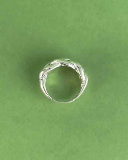 The Muse - Braided Silver Ring