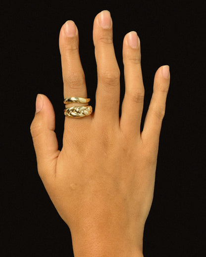 The Solace – Braided Brass Ring