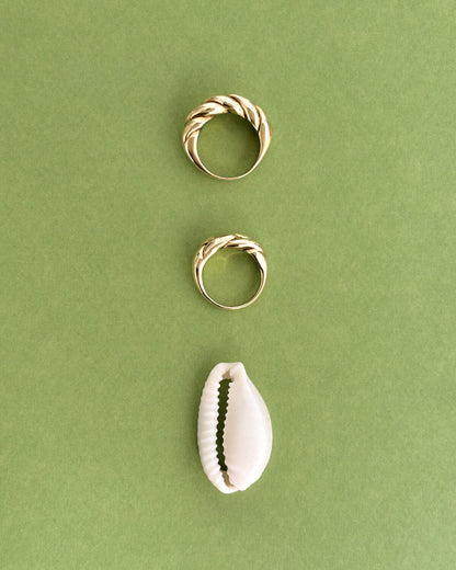 The Solace – Braided Brass Ring